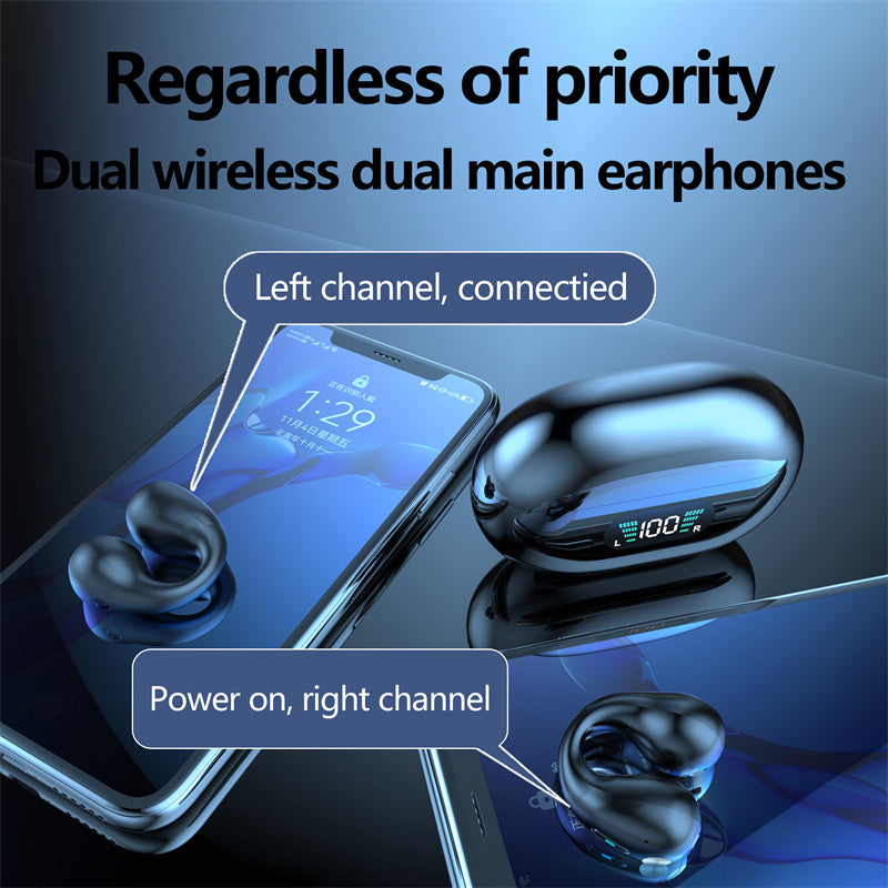Bone Conduction Wireless Earbuds – Bluetooth 5.3 Open Ear Sports Headphones