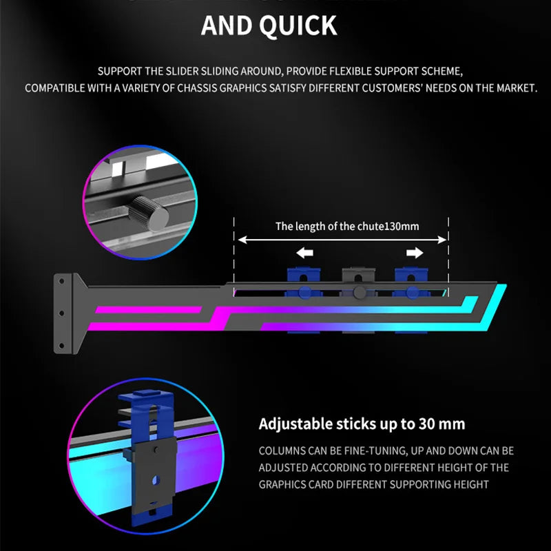 3PIN ARGB GPU Support Bracket