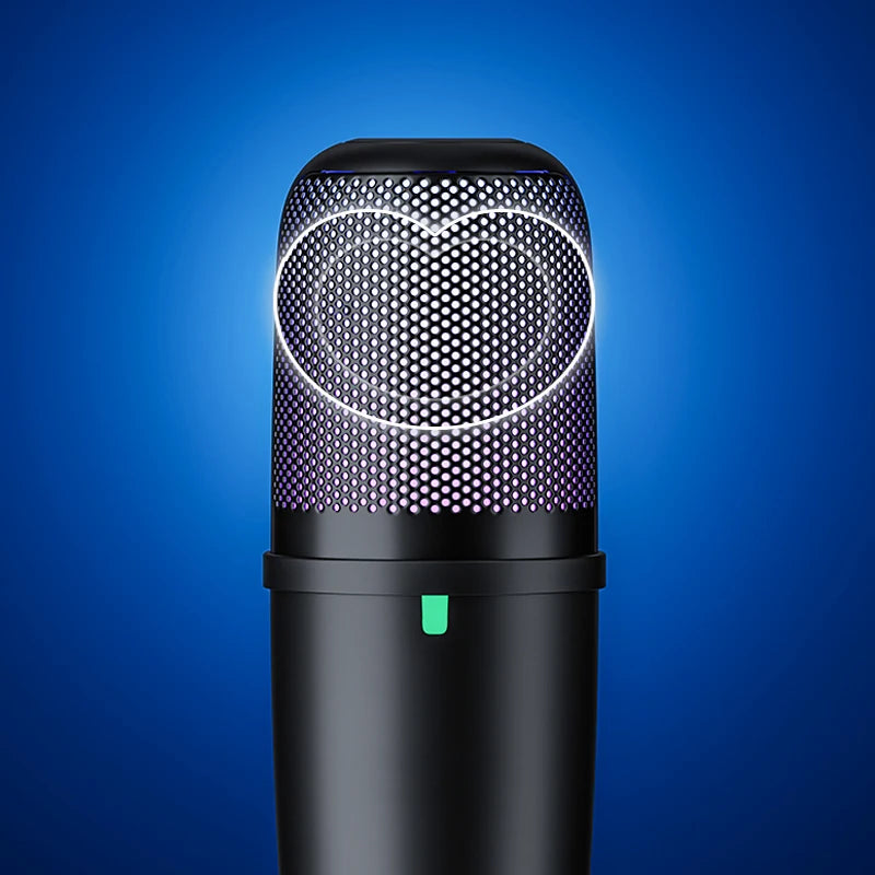 Gaming Cardioid RGB Condenser Microphone for Streaming & Recording