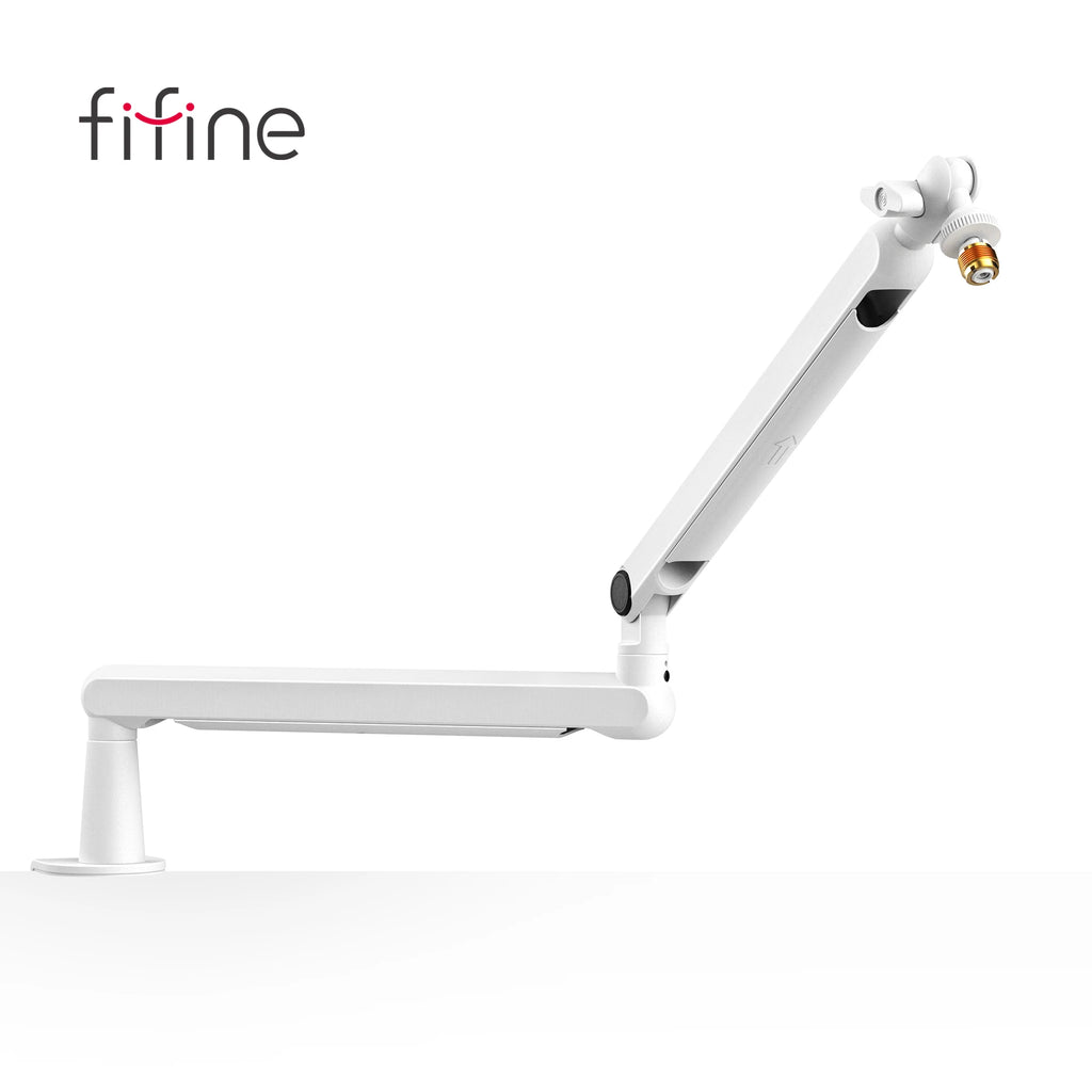 FIFINE Low Profile Mic Boom Arm – Desk Mount Stand