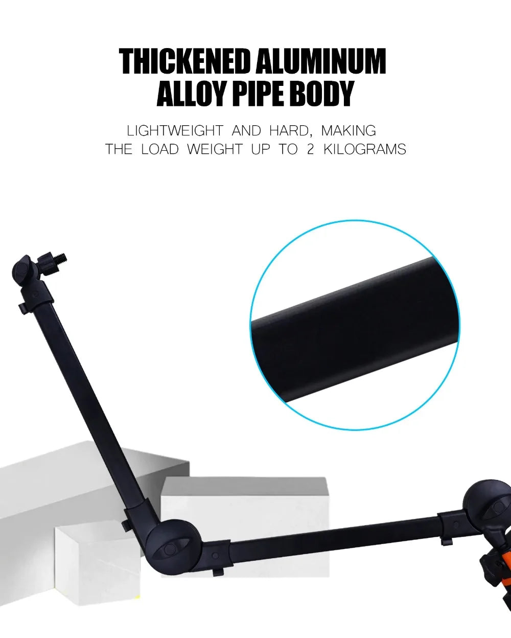 360° Adjustable Mic Boom Arm – Streaming Desk Mount