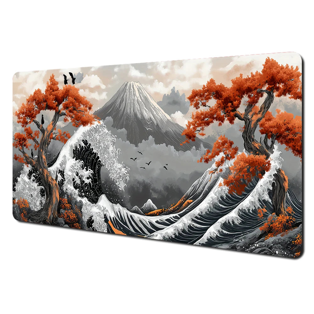 Red & Black Landscape XXL Gaming Mouse Pad – Large Desk Mat