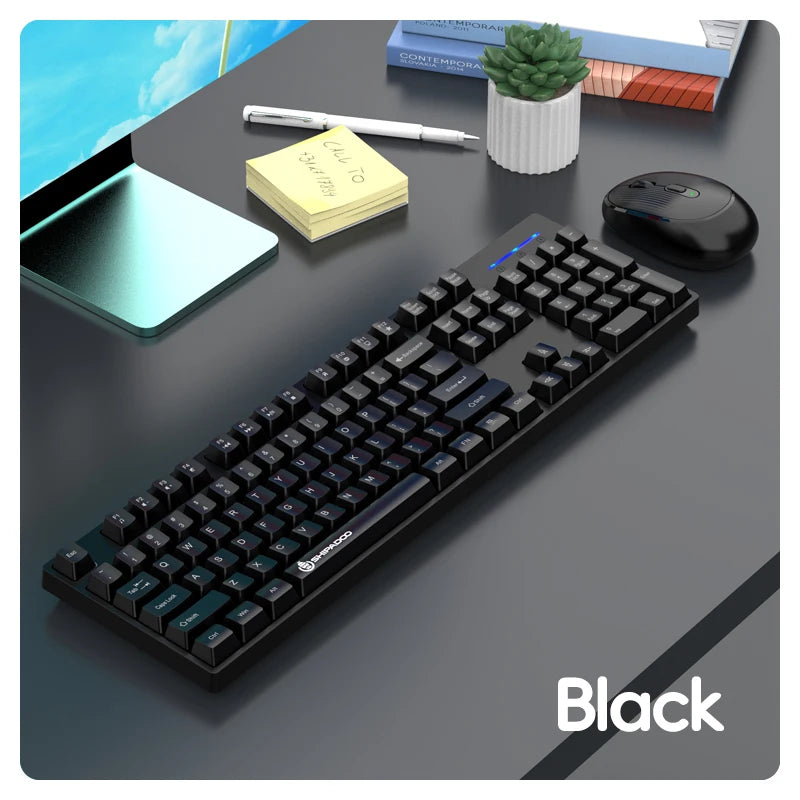 Shipadoo Wireless Keyboard & Mouse Combo – Ergonomic Bluetooth Gaming Set