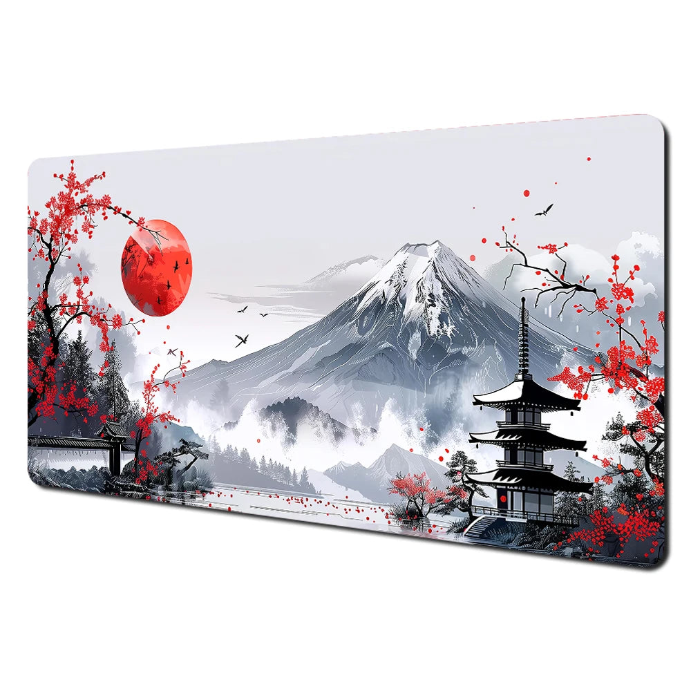 Red & Black Landscape XXL Gaming Mouse Pad – Large Desk Mat