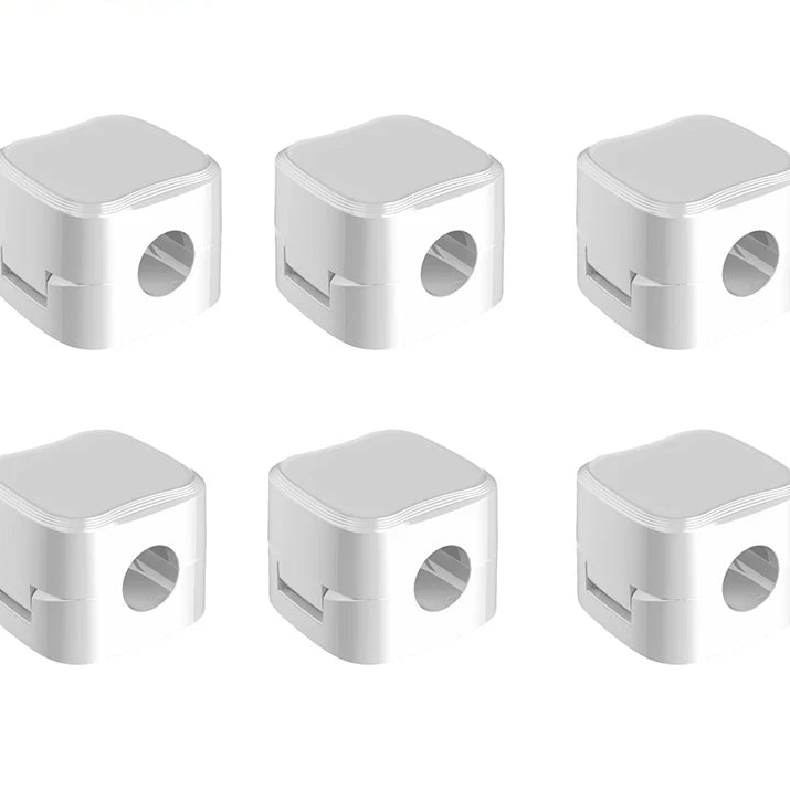 Magnetic Cable Organizer Clips – Adhesive Cord Management Holder for Desk & Gaming Setup