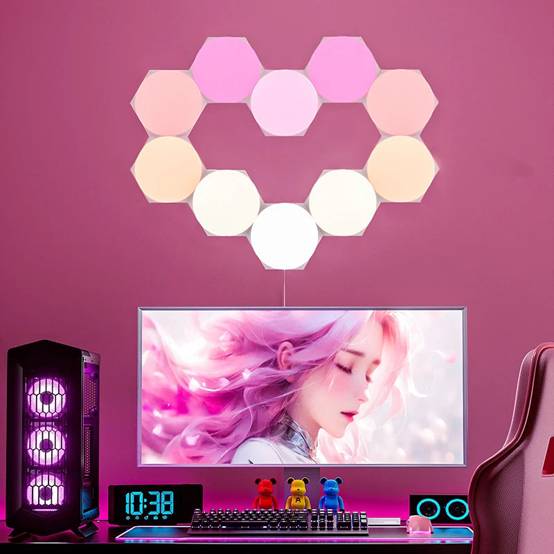 RGB Hexagon Wall Panels – DIY Smart Gaming Room Lights