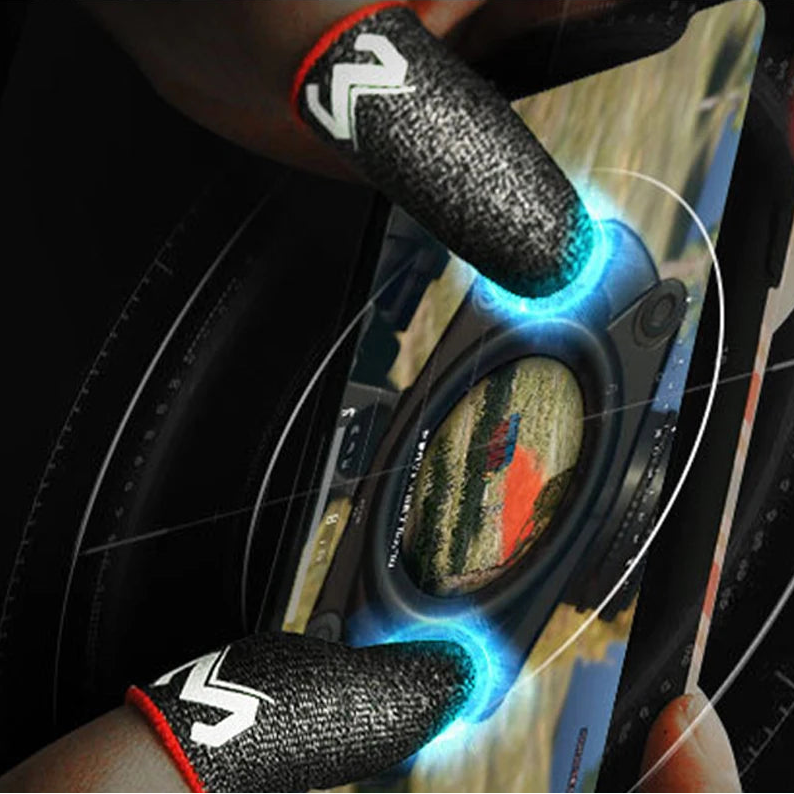 Gaming Finger Sleeves for Mobile Gaming – Anti-Sweat Touchscreen Finger Covers (1 Pair)