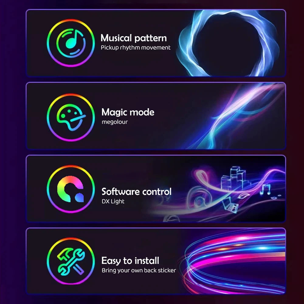 RGB Gaming Monitor Backlight LED Strip – Smart APP Sync Ambient Lighting