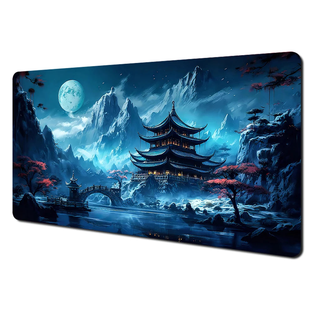 Red & Black Landscape XXL Gaming Mouse Pad – Large Desk Mat