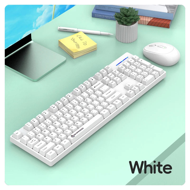 Shipadoo Wireless Keyboard & Mouse Combo – Ergonomic Bluetooth Gaming Set