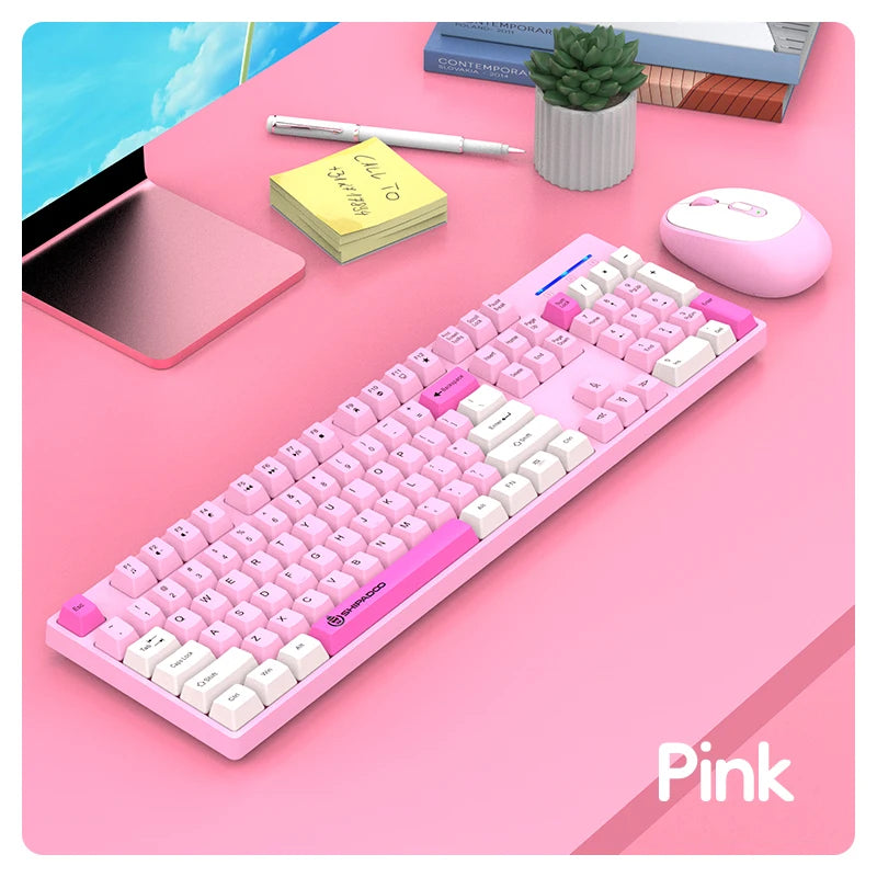 Shipadoo Wireless Keyboard & Mouse Combo – Ergonomic Bluetooth Gaming Set