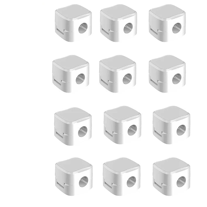 Magnetic Cable Organizer Clips – Adhesive Cord Management Holder for Desk & Gaming Setup