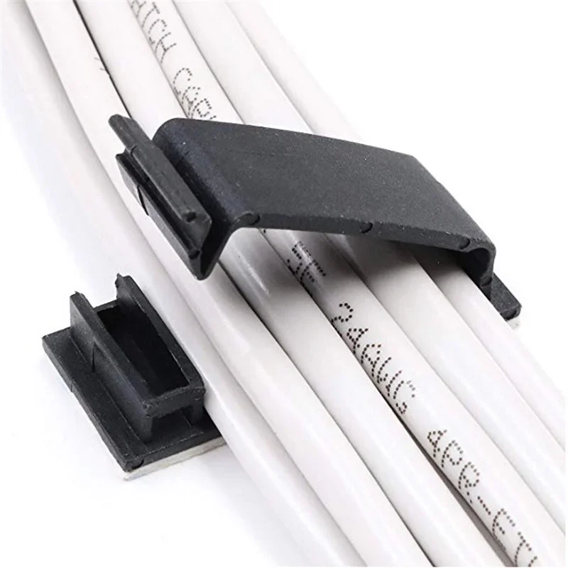 Cable Management Clips – Adhesive Wire Organizer for Desk, PC & Home Setup