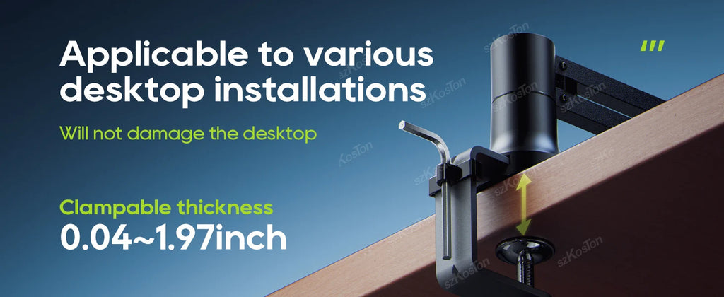 Low Profile Mic Boom Arm with Cable Management