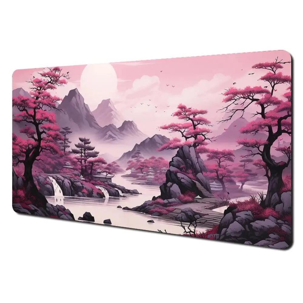 Red & Black Landscape XXL Gaming Mouse Pad – Large Desk Mat