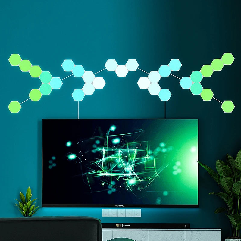 RGB Hexagon Wall Panels – DIY Smart Gaming Room Lights