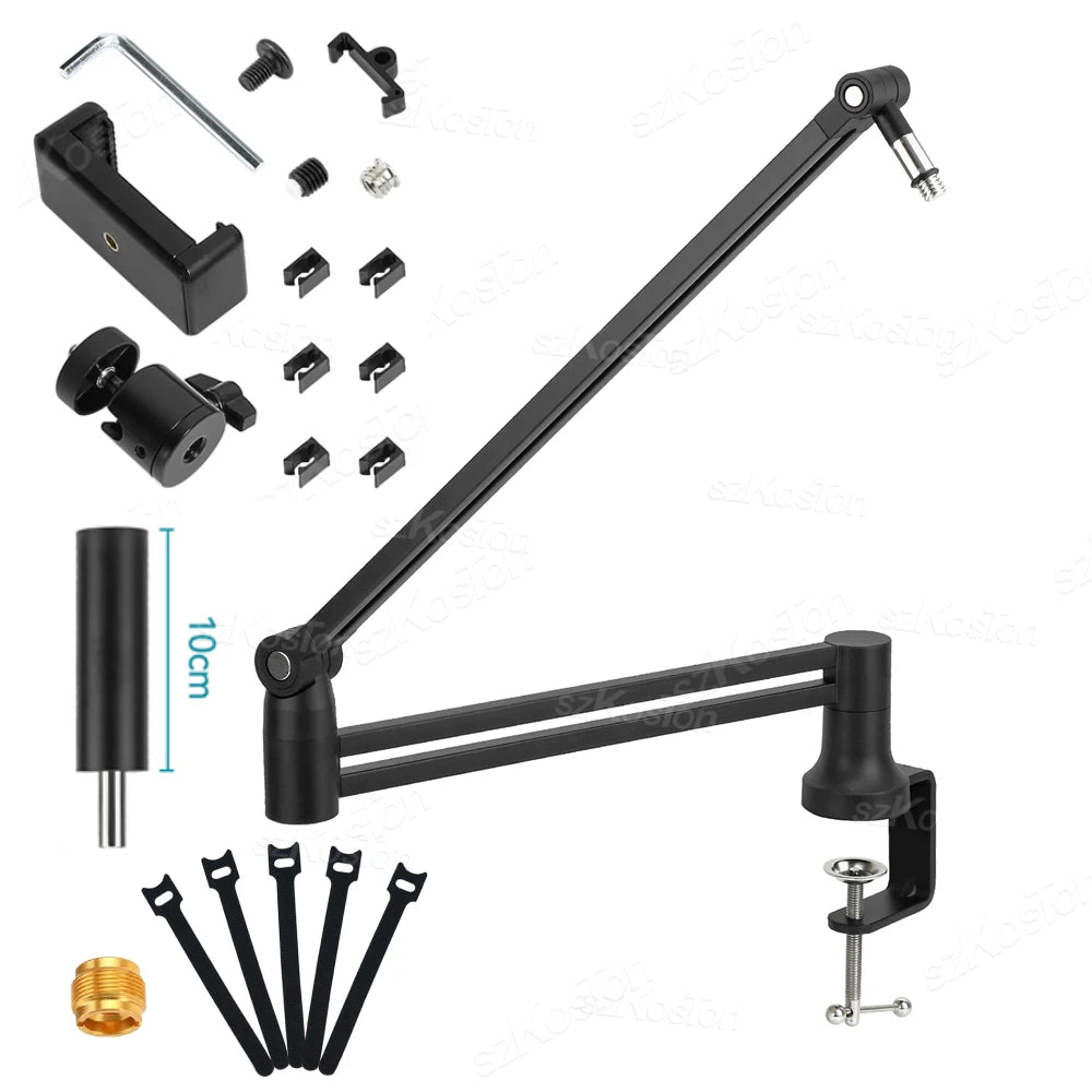Low Profile Mic Boom Arm with Cable Management