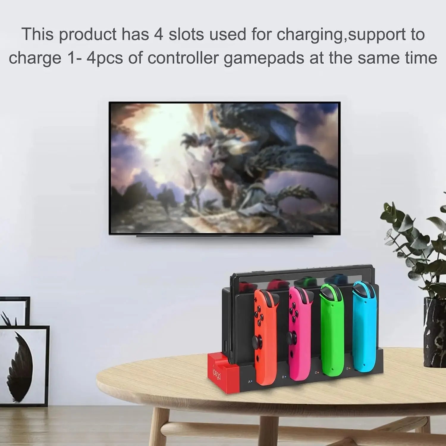 Nintendo Switch Joy-Con Charging Dock Station – 4 Controller Charger for Switch & OLED