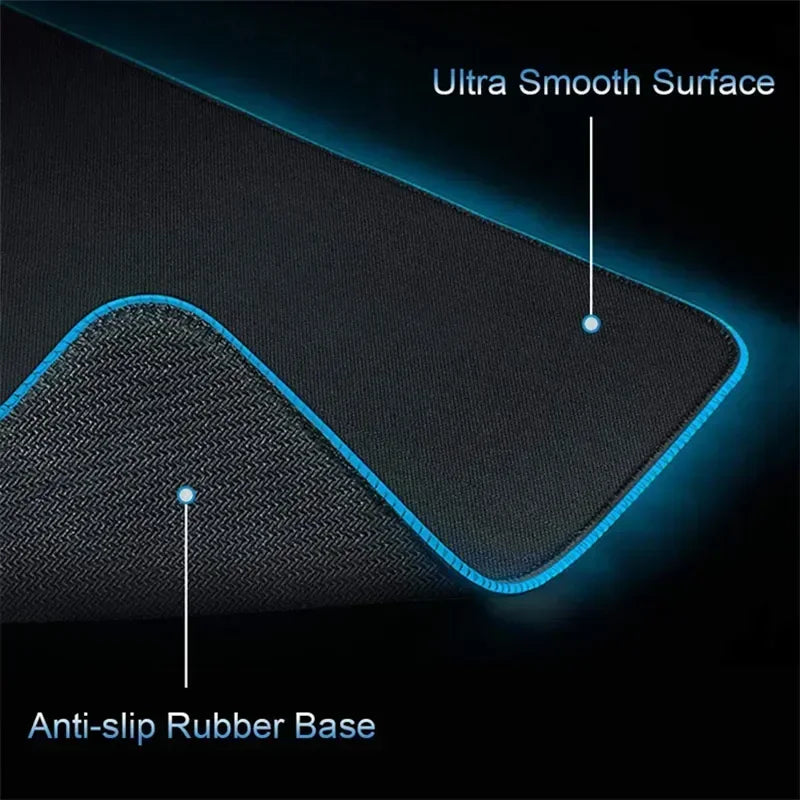 RGB Hexagon Gaming Mouse Pad – XXL LED Desk Mat