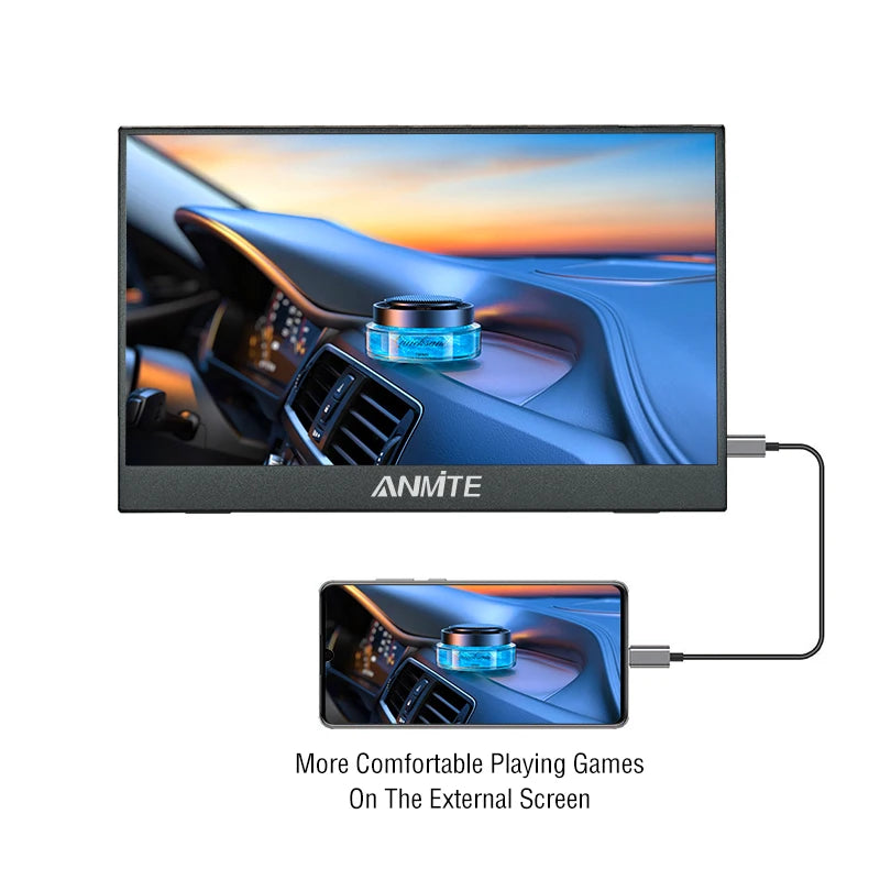 ANMITE 14-Inch Portable Monitor – Touch & Non-Touch Gaming Display
