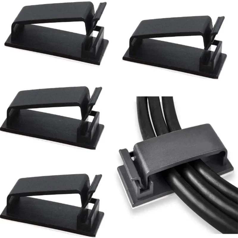 Cable Management Clips – Adhesive Wire Organizer for Desk, PC & Home Setup