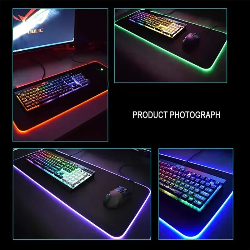 RGB Hexagon Gaming Mouse Pad – XXL LED Desk Mat