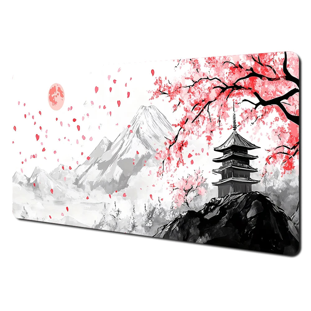 Red & Black Landscape XXL Gaming Mouse Pad – Large Desk Mat