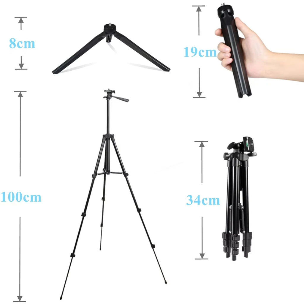 RGB Ring Light with Tripod & Remote Control for Streaming & Content Creation