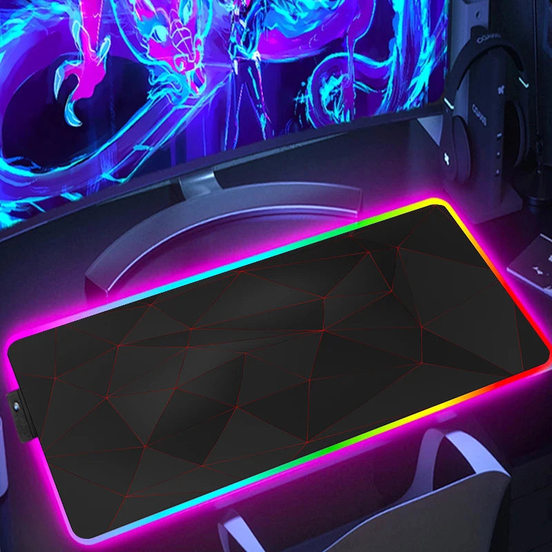 RGB Hexagon Gaming Mouse Pad – XXL LED Desk Mat