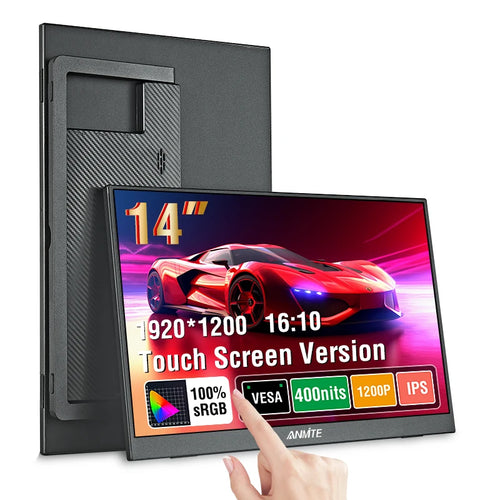 ANMITE 14-Inch Portable Monitor – Touch & Non-Touch Gaming Display