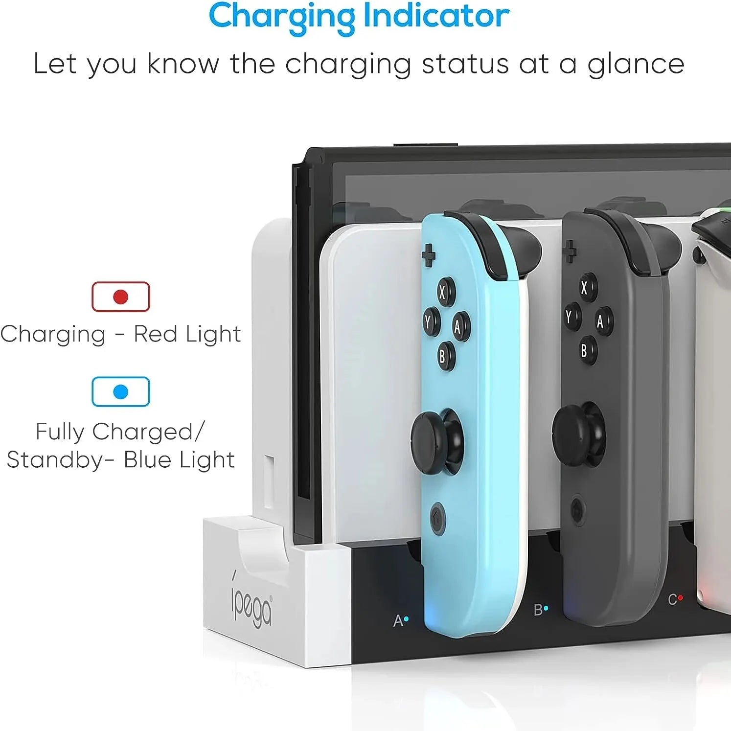 Nintendo Switch Joy-Con Charging Dock Station – 4 Controller Charger for Switch & OLED