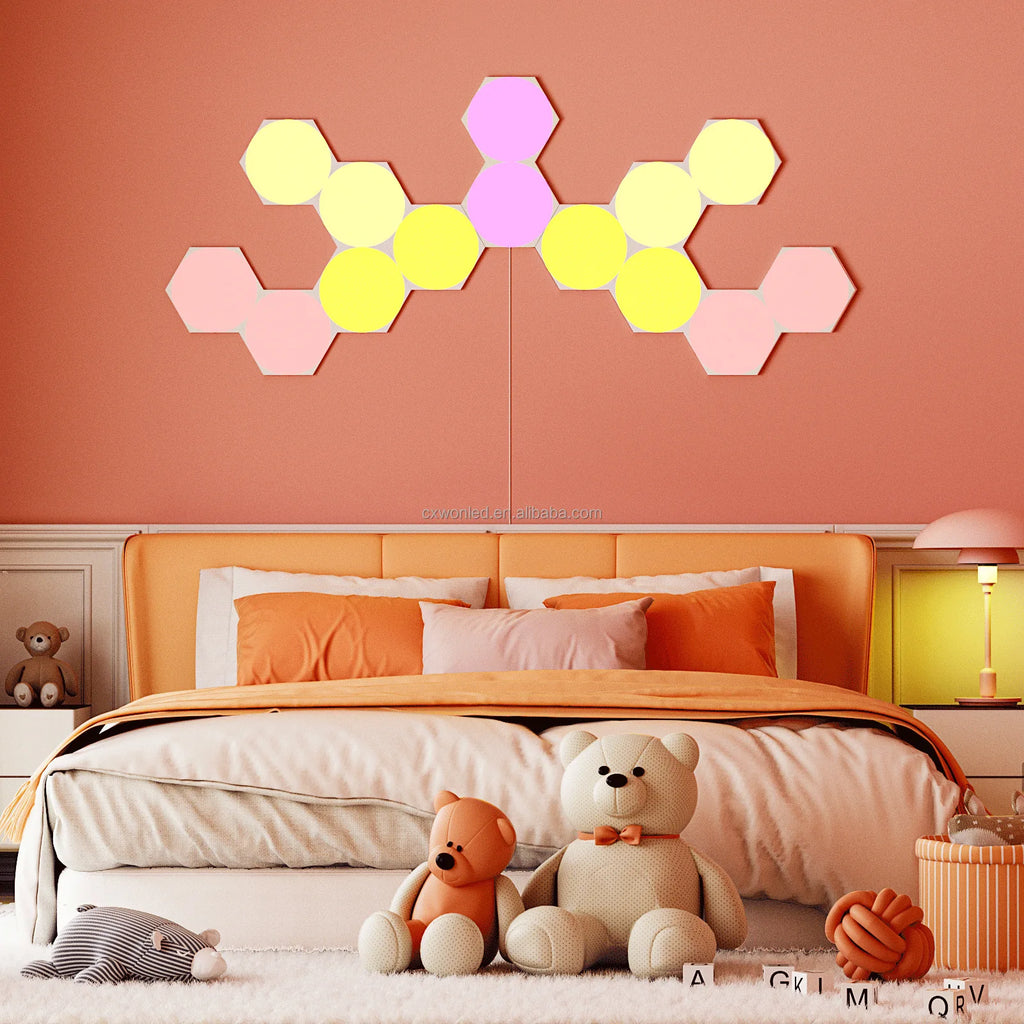 RGB Hexagon Wall Panels – DIY Smart Gaming Room Lights