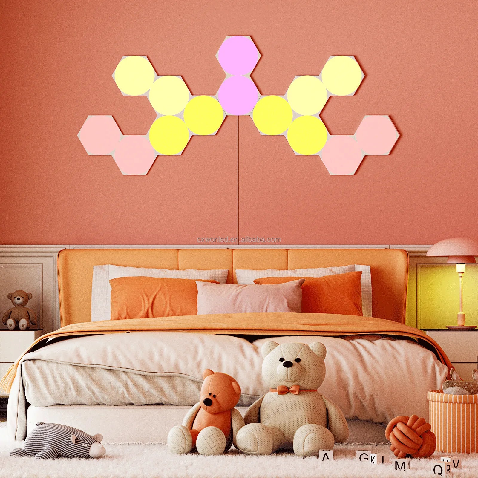 RGB Hexagon Wall Panels – DIY Smart Gaming Room Lights