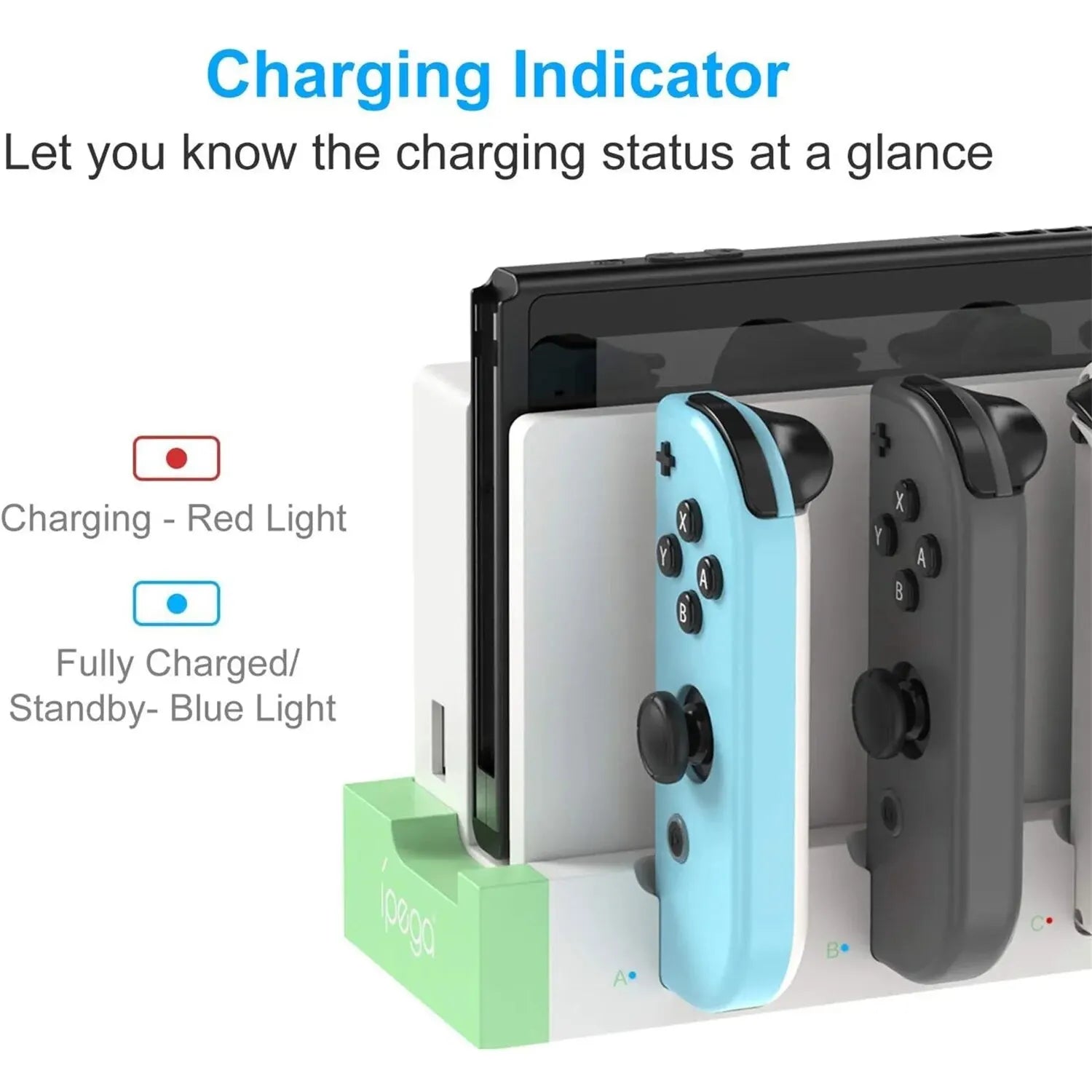 Nintendo Switch Joy-Con Charging Dock Station – 4 Controller Charger for Switch & OLED