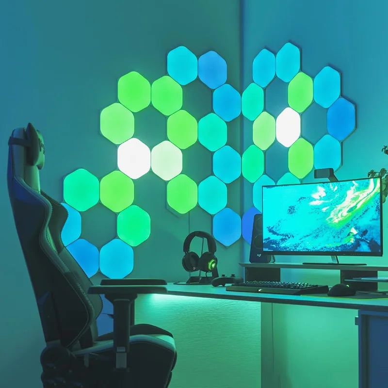 RGB Hexagon Wall Panels – DIY Smart Gaming Room Lights