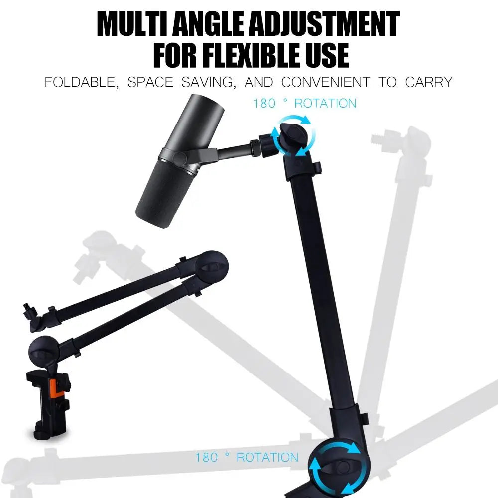 360° Adjustable Mic Boom Arm – Streaming Desk Mount