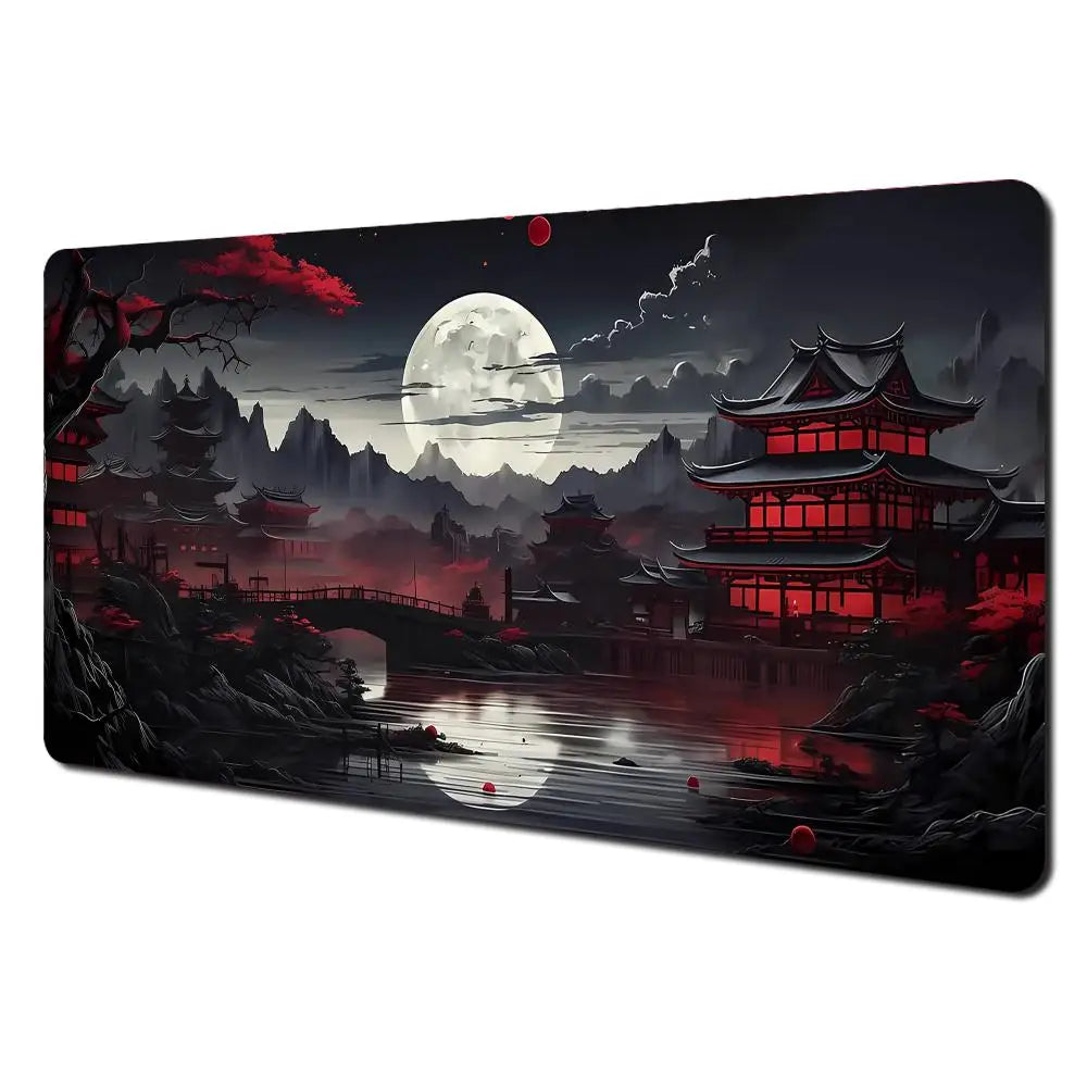 Red & Black Landscape XXL Gaming Mouse Pad – Large Desk Mat