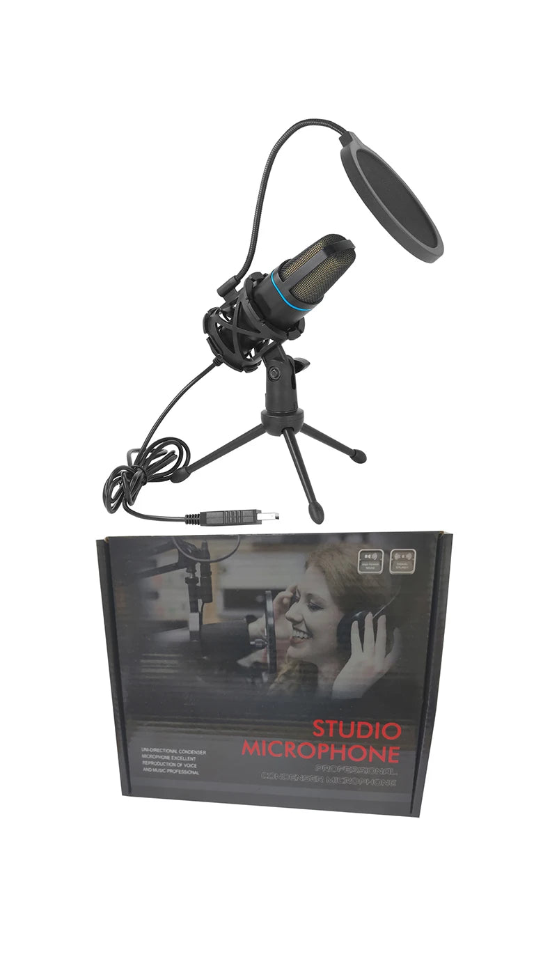 Gaming Microphone RGB USB for Streaming, Podcast & PC Recording