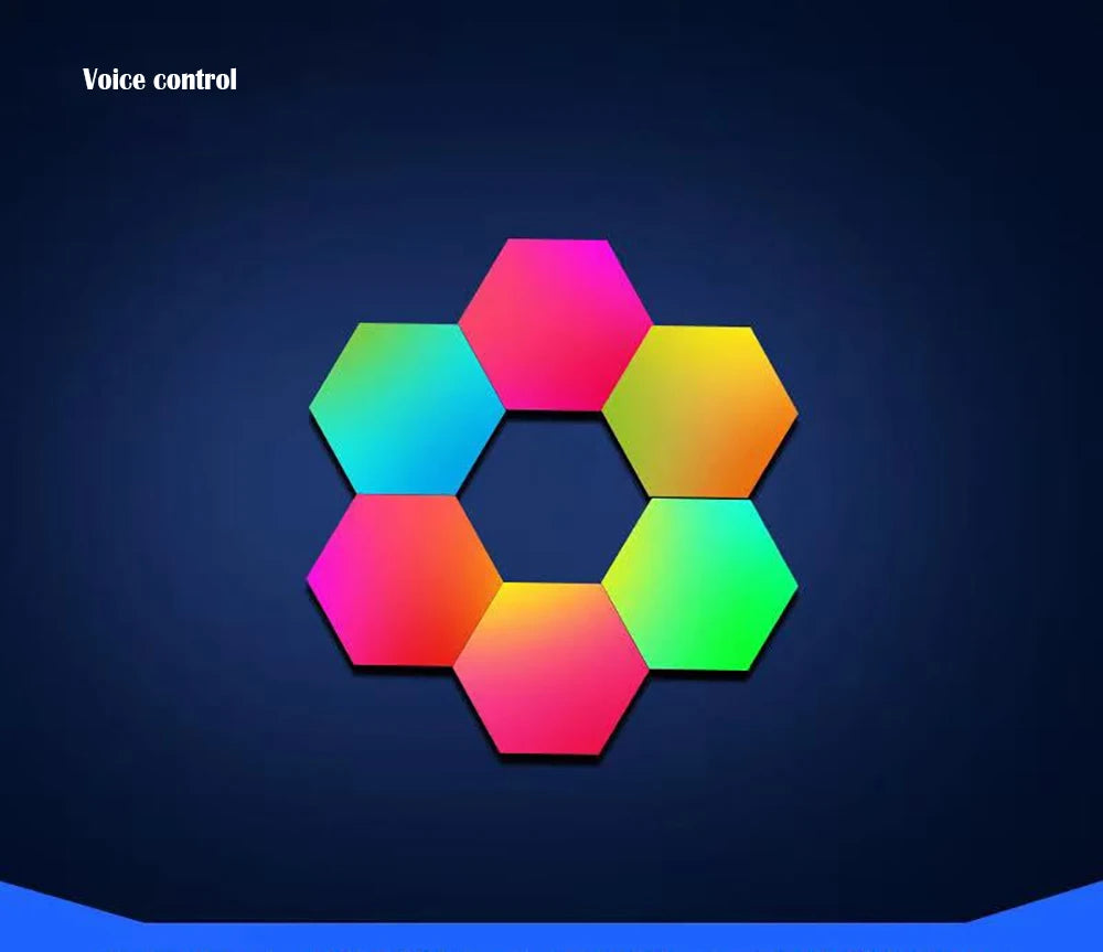 LED Hexagon Wall Panels – Smart APP RGB Gaming Lights