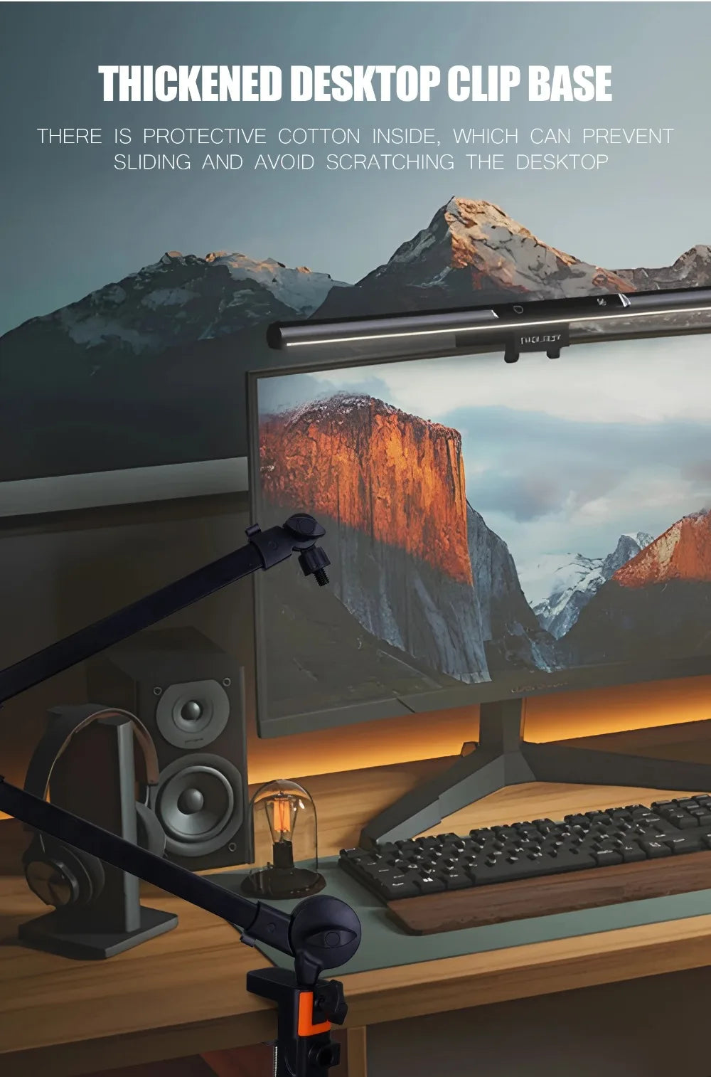 360° Adjustable Mic Boom Arm – Streaming Desk Mount