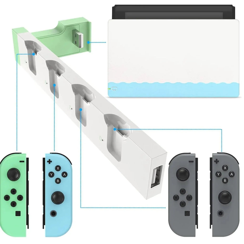 Nintendo Switch Joy-Con Charging Dock Station – 4 Controller Charger for Switch & OLED
