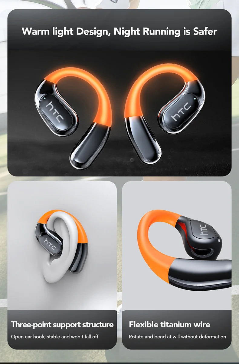 NE27 Bluetooth 5.4 OWS Sports Wireless Earbuds