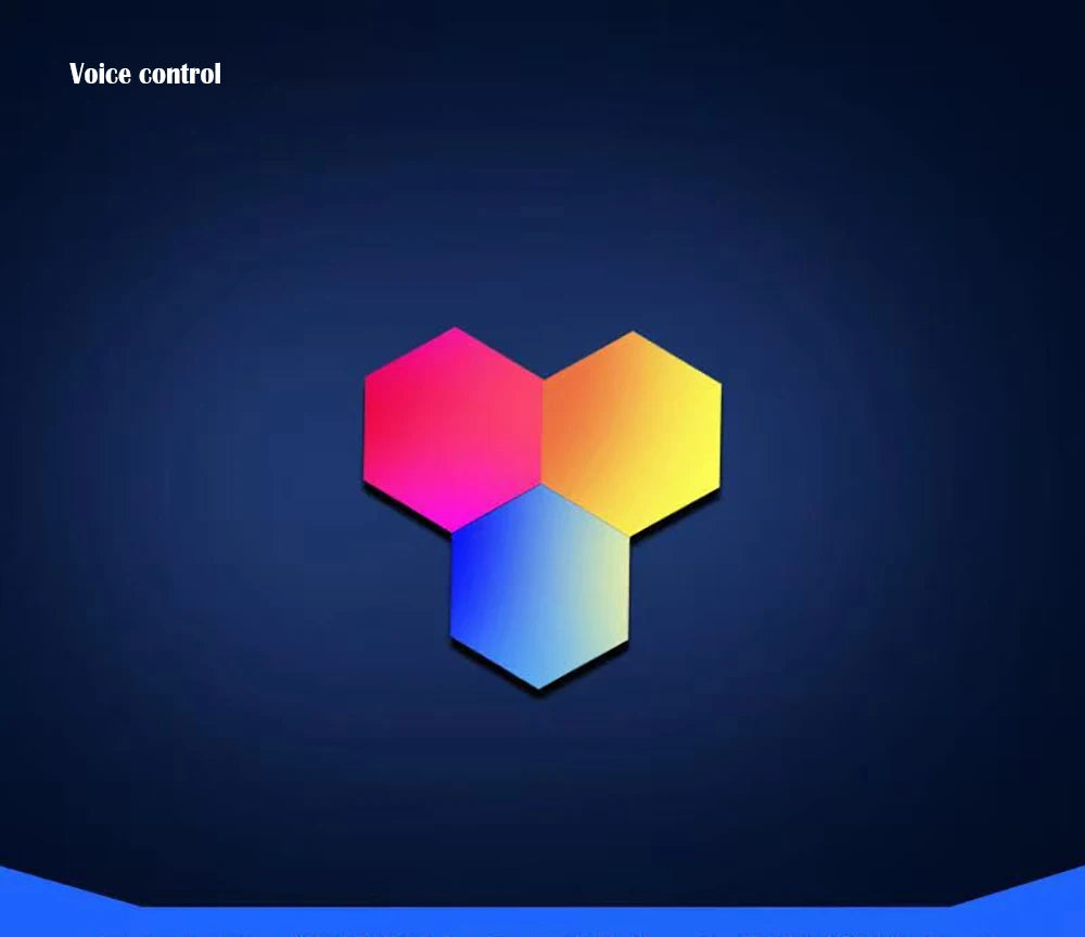 LED Hexagon Wall Panels – Smart APP RGB Gaming Lights