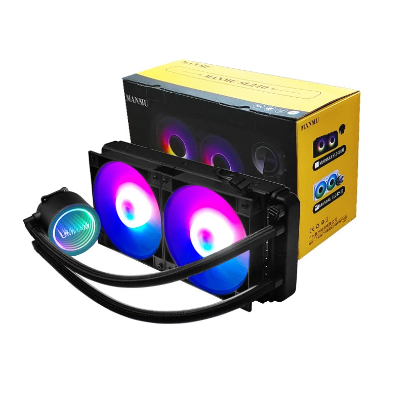 Manmu 240mm ARGB AIO CPU Liquid Cooler