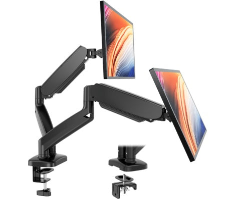 Dual Monitor Gas Spring Desk Mount – Adjustable Monitor Arm Stand