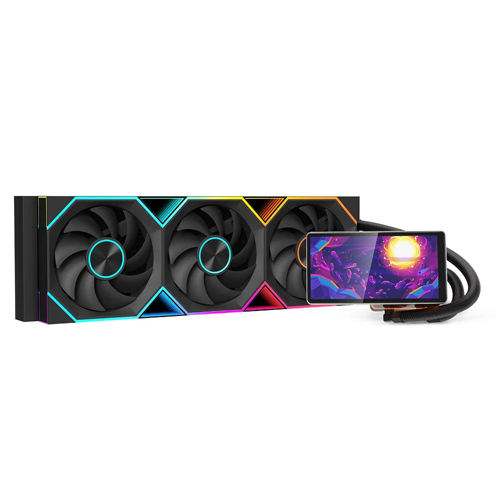 Jungle Leopard Pro Flow 360 ARGB LCD Screen AIO Liquid CPU Cooler